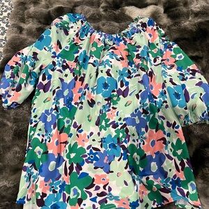 Floral Multicolor Women's Top
